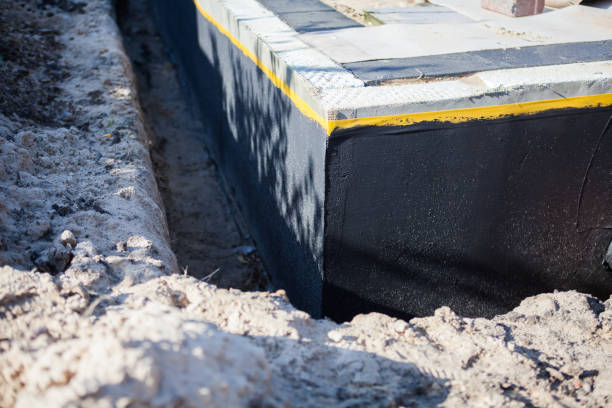 Residential Waterproofing installation at a Port Jefferson, NY home by SJ Waterproofing Pros